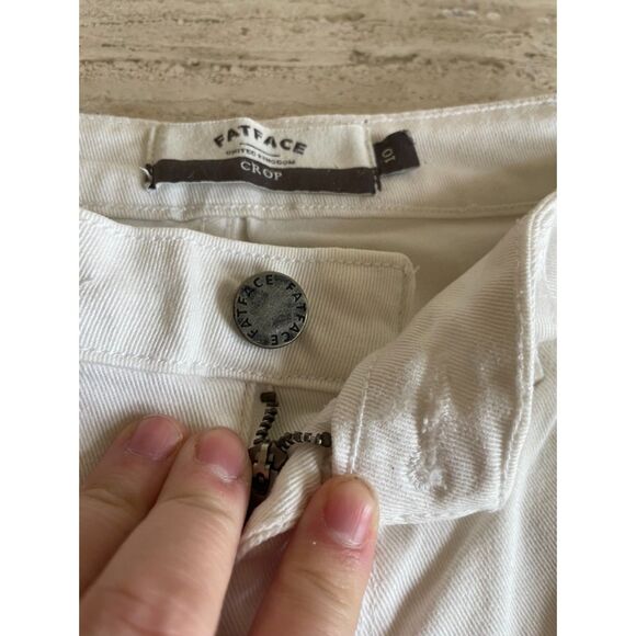 FatFace White Cropped Jeans - Picture 6 of 6